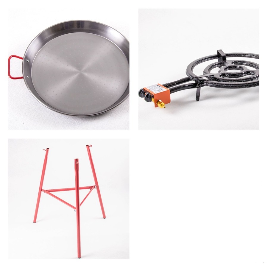 Kit  Paella pro acier pour 25 personnes 