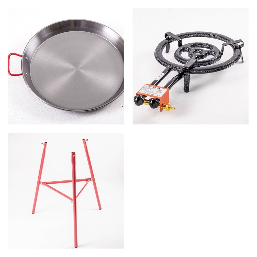 Kit  Paella pro acier pour 22 personnes 