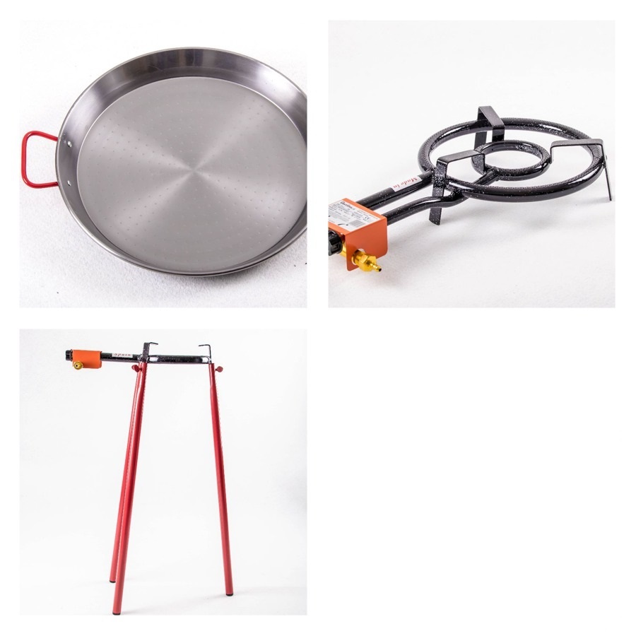 Kit  Paella acier pour 12 personnes 