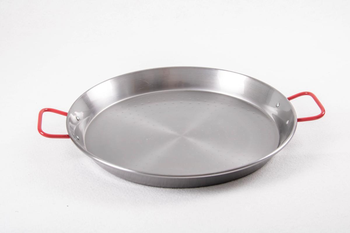Poele A Paella Acier Poli 70 Cm Plat Paella